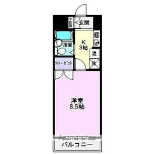 ラフィーネ新宿【3階】の間取り
