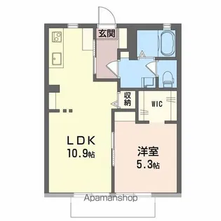 パルティータ伝法【103号室】の間取り