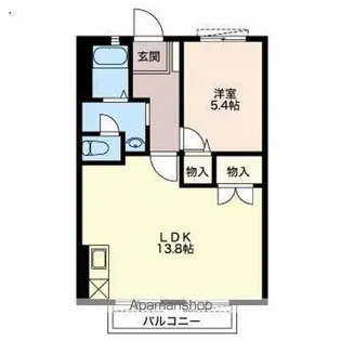 ラベンダー【2階】の間取り