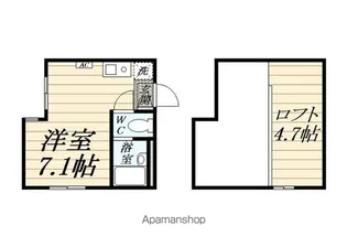フロンティアアパートメント菊名Ⅴ【2階】の間取り