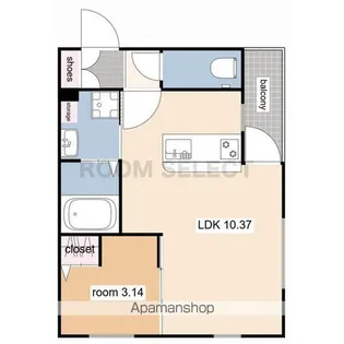 I’ll be清水白壁【3階】の間取り