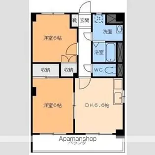 サウスコート松年【5階】の間取り