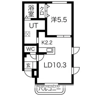ルナパーク【3階】の間取り