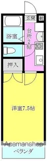 グレイスコーポカクⅢ【101号室】の間取り