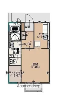 サニーサイド【Ⅰ-101号室】の間取り