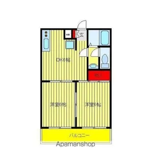 サンハイツ梅郷【3階】の間取り
