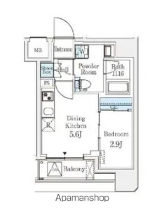 クラリティア文京湯島【5階】の間取り