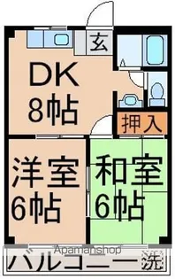 カーサ秋川【2階】の間取り