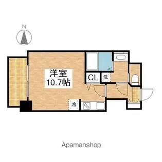 1Rの間取り画像