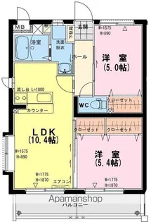 グラン ソレイユ【3階】の間取り