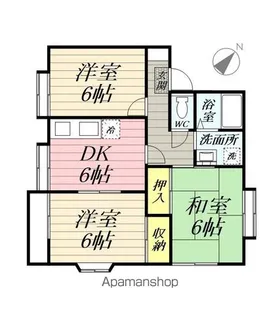 グランデュール港南台【1階】の間取り