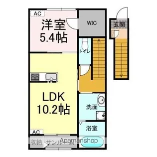 メルヴェイユ B【2階】の間取り