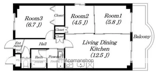 グリーンリーフ【306号室】の間取り
