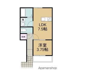 ルミウス片山Ⅳ【102号室】の間取り