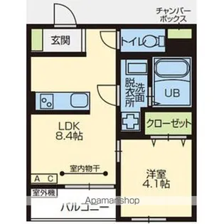DEMEURE内丸【1階】の間取り