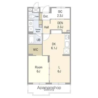 メゾンロアール【1階】の間取り