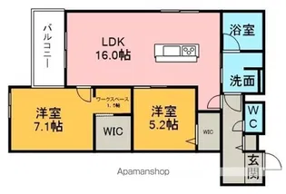 クレストリア【2階】の間取り