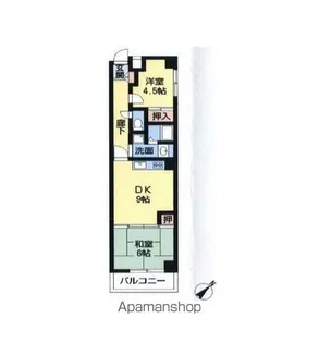 南柏堀ハイツ【4階】の間取り