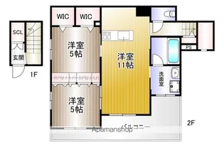 メゾン・ド・ファミーユ【2階】の間取り