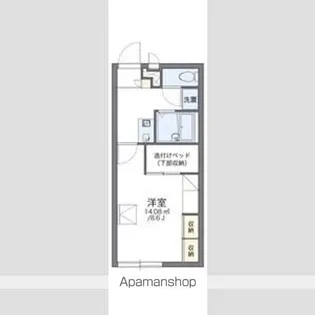 レオパレスセルバ【1階】の間取り