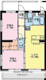 ALBA TERRACE【1階】の間取り