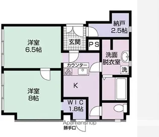 バールビル【201号室】の間取り