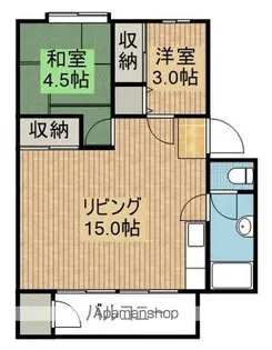 富士見町住宅25号棟【5階】の間取り