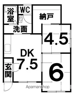 緑西ハイツ【1号室】の間取り