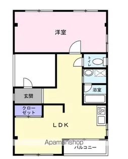 エストロシェ【401号室】の間取り
