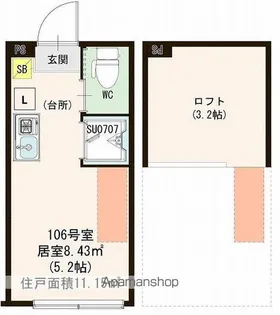 ハーモニーテラス志茂ⅩⅤ【1階】の間取り