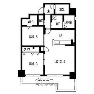 グランテラス藤が丘【10階】の間取り