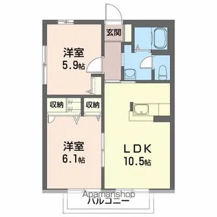 セレナード【1階】の間取り