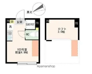 ブルーレースアゲート【1階】の間取り