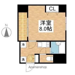 ウェステリア西大須【810号室】の間取り