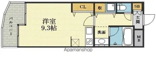 サンロワール江坂【3階】の間取り