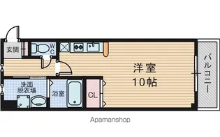 バートンハウス東淡路【1階】の間取り