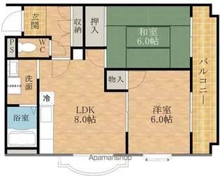 メゾンエース【305号室】の間取り