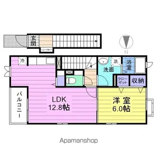ダンデライオン壱番館【205号室】の間取り