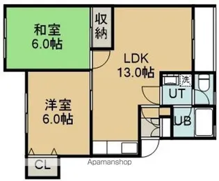 ドリームキャッスルⅡ【5号室】の間取り