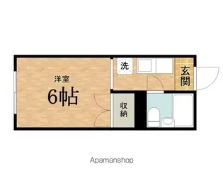 セントラルコーポW館【221号室】の間取り