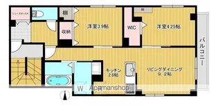 ヴォワザン マロン【201号室】の間取り