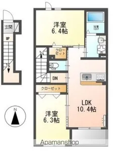 LULU AINA(ルルアイナ)【2階】の間取り