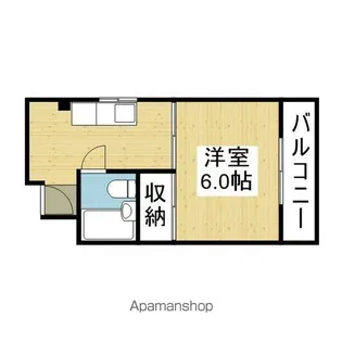 田村ビル【402号室】の間取り