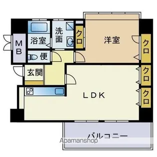 アーチコート薬院【3階】の間取り
