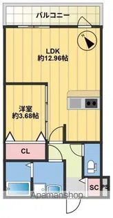 ロイヤル大橋駅前【2階】の間取り