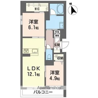 セドール フォルテ【203号室】の間取り