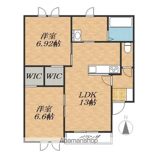 DOLCE AMOREⅠ【3階】の間取り