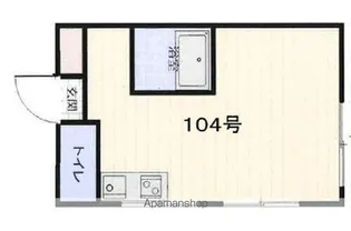 BCUBE【104号室】の間取り