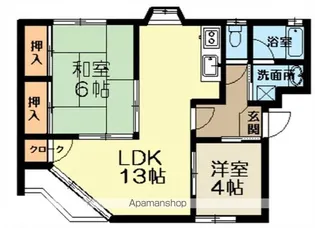 イーストピース守山【3階】の間取り