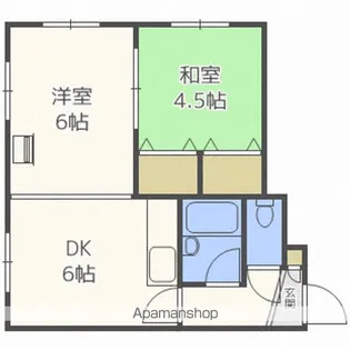 カトレアパークイレブン【4階】の間取り